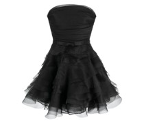 Schulterfreies Minikleid aus Organza