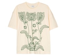 Wren T-Shirt mit Blumenstickerei