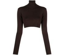 roll-neck cropped top