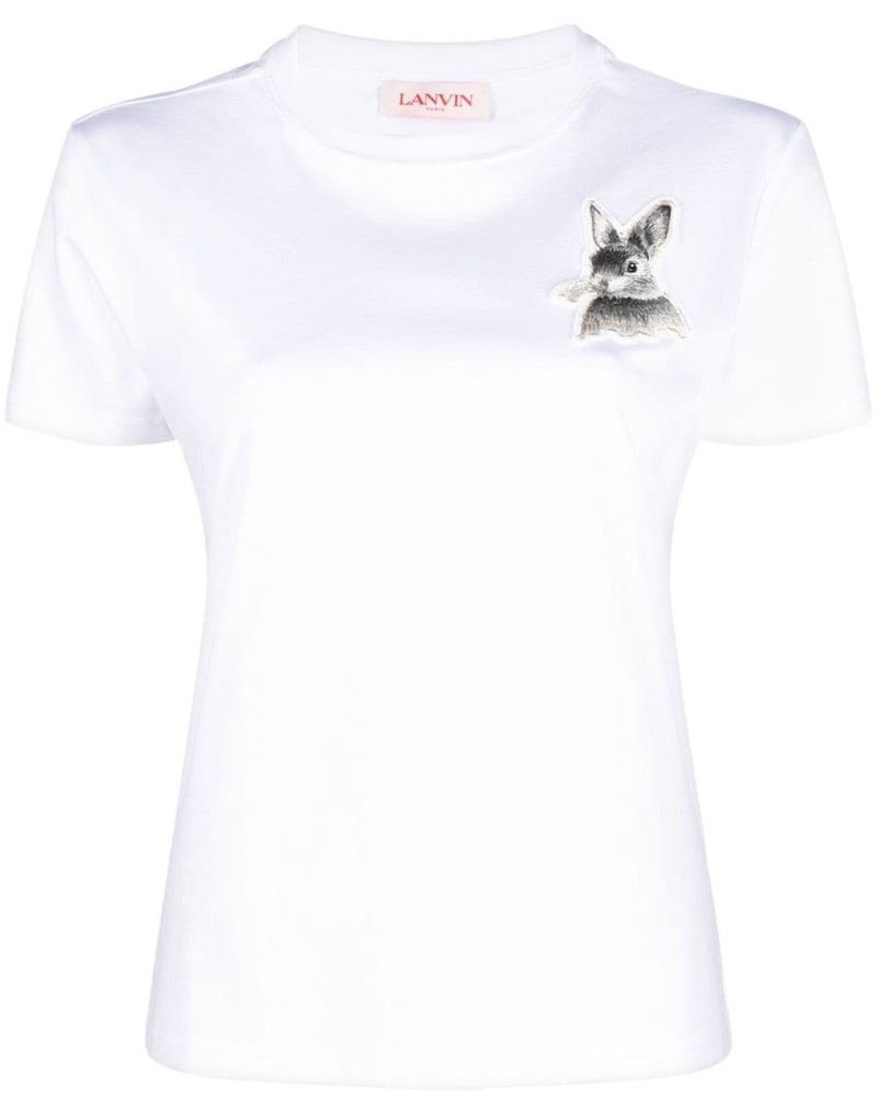 Lanvin Damen T-Shirt mit Patch