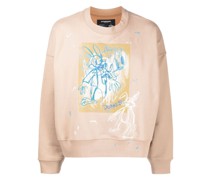 Sweatshirt mit Paranoid-Print