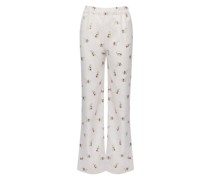 Pyjama-Hose mit Blumen-Print