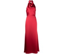 Neckholder-Abendkleid aus Satin