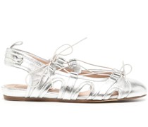 Ballerinas mit Schnürung