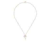 18kt Gelbgoldhalskette mit Diamanten