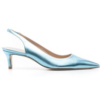 Pumps im Metallic-Look