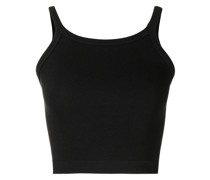 Geripptes Cropped-Strickoberteil