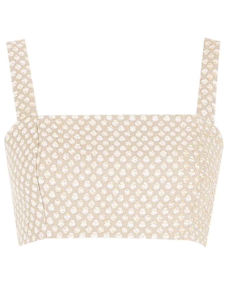 FRAMED Damen Tapisserie Cropped-Top