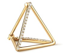 Dreieckiger Ohrring mit Diamanten