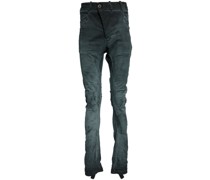 brushed-finish cotton-blend trousers