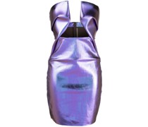 Midikleid mit metallischen Finishs