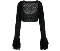 Cropped-Top mit Fransen