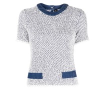 Kurzärmeliges Tweed-Hemd
