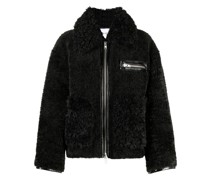 Mantel auf Faux Shearling