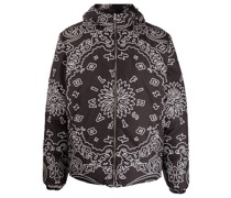 Wendbare Steppjacke mit Paisleymuster