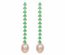 18kt Gelbgoldcreolen mit Perle
