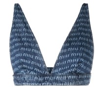 Cropped-Top mit Logo-Print