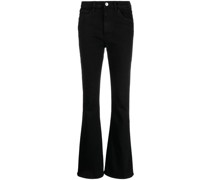 Bootcut-Jeans mit hohem Bund