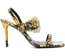 Sandalen mit Barock-Print 90mm