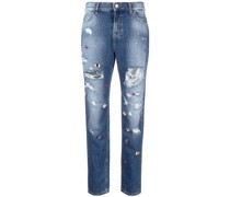Jeans mit Distressed-Detail