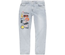 Jeans mit Logo-Print
