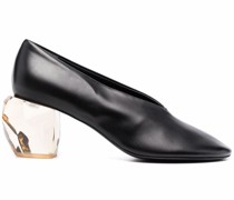 Pumps mit Blockabsatz