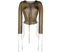 Bluse mit Cut-Outs