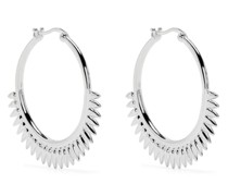 large Sunbeam Fringe hoop earrings