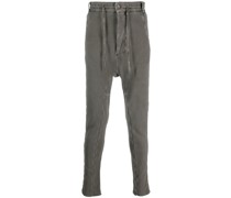 mid-rise drawstring trousers