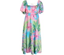 Midikleid mit Blumen-Print
