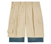 Cargo-Shorts im Layering-Look