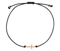 18kt Mini Cross Rotgoldarmband