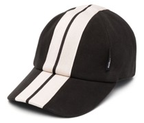 Gestreifte Baseballkappe