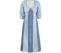 Midikleid mit Einsätzen