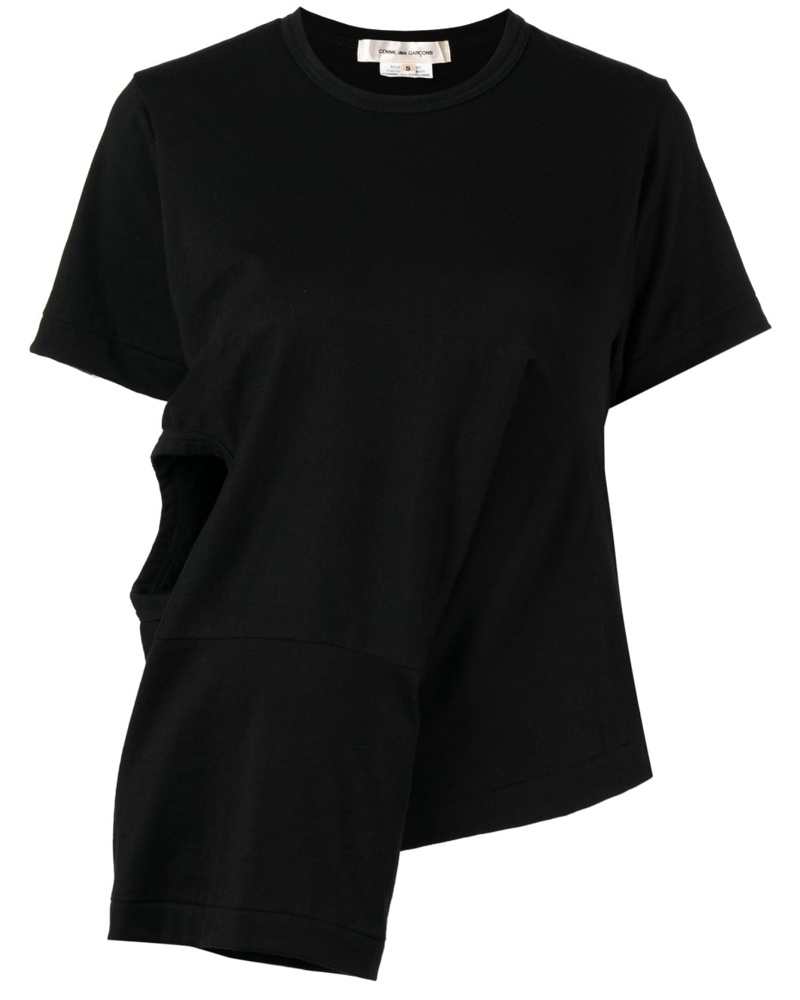 Comme des Garçons Damen T-Shirt mit Cut-Outs