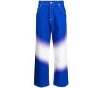 Gerade Hose mit Ombre-Effekt