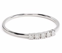 18kt Weißgoldring mit Diamanten