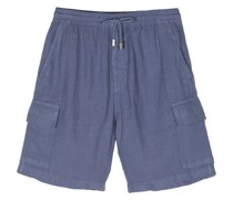 drawstring linen cargo shorts