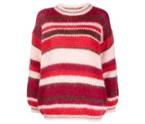 P.A.R.O.S.H. Gestreifter Pullover aus Grobstrick