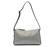 Schultertasche aus Wildleder