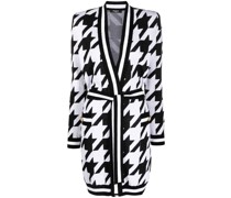 Cardigan mit Hahnentrittmuster