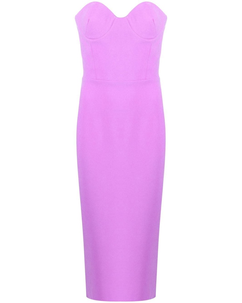 Alex Perry Damen Schulterfreies Midikleid