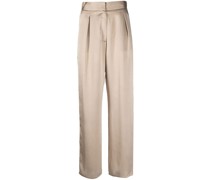 Cropped-Palazzohose aus Seide