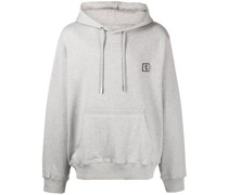 Hoodie mit Logo-Stickerei