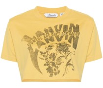 x Future Cropped-T-Shirt mit Blumen-Print