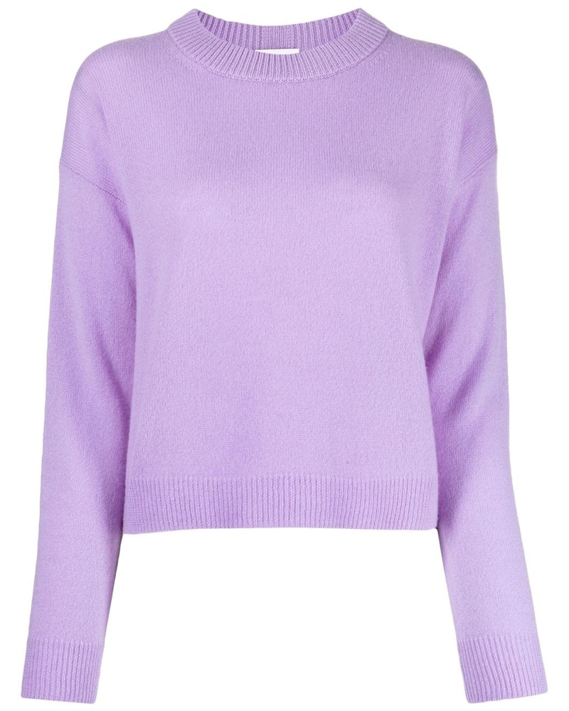 ALLUDE Damen Pullover mit Rundhalsausschnitt