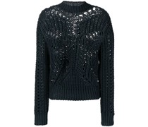 Pullover mit Lochstrickmuster