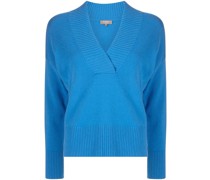 Kaschmirpullover mit V-Ausschnitt