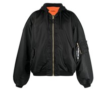 Wendbare Bomberjacke mit Kapuze