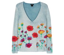 Pullover mit Blumen-Print